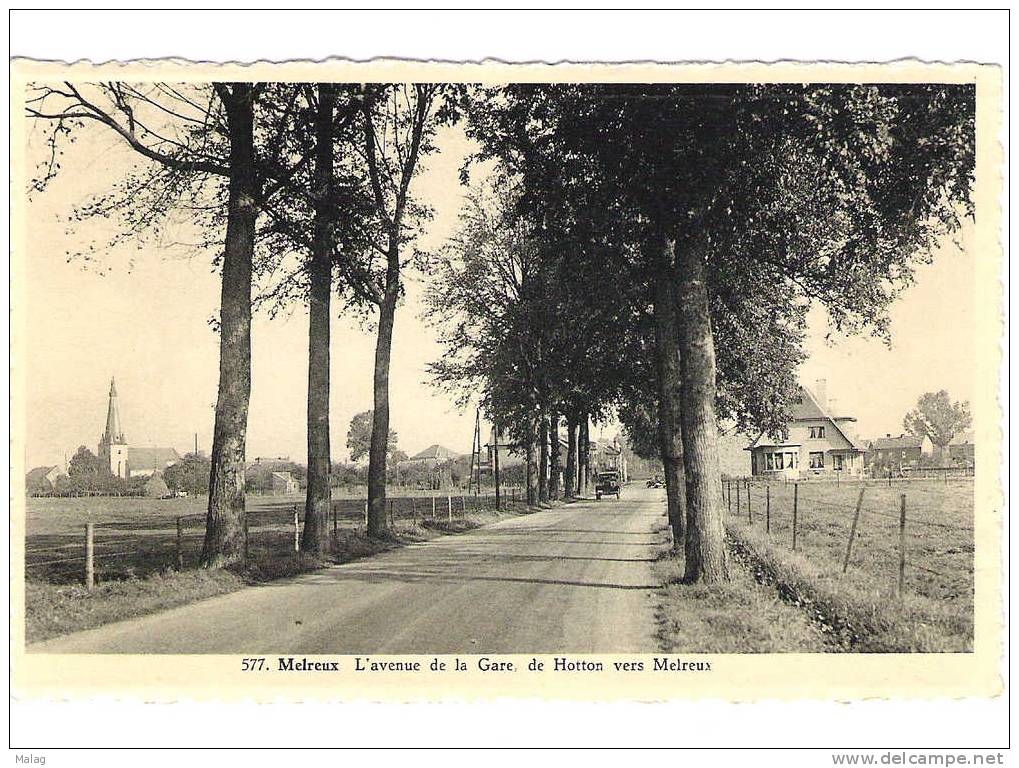 Melreux L´avenue De La Gare De Hotton  Vers Melreux - Hotton