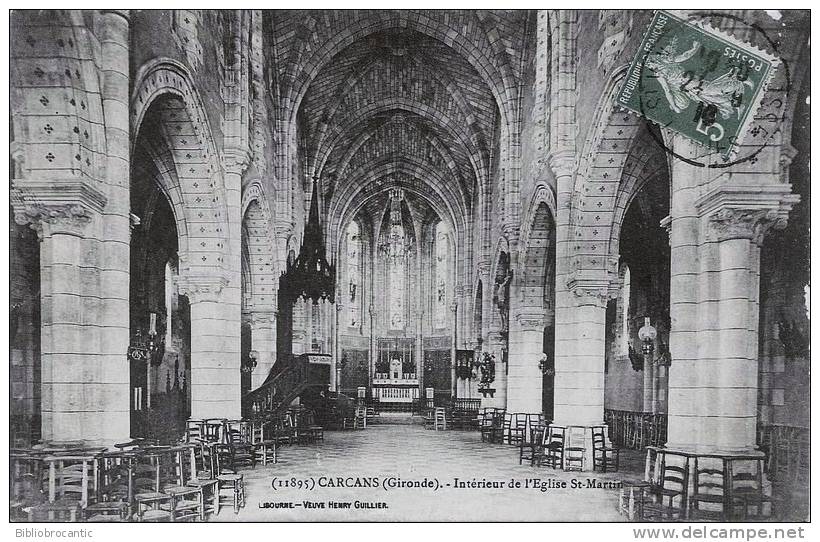 D33 - CARCANS - INTERIEUR DE L´EGLISE ST MARTIN - Carcans