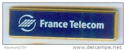 Pin's FRANCE TELECOM - Logo Rectangle - Arthus Bertrand - Zamac - 152 - Arthus Bertrand