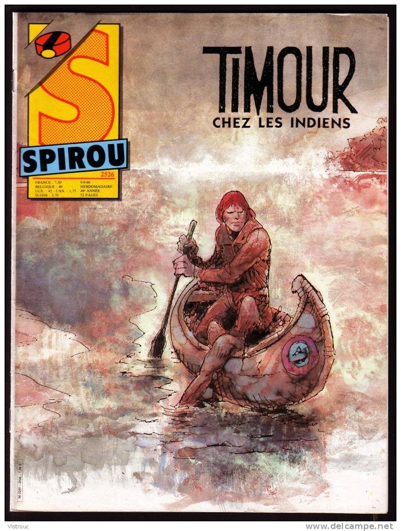 SPIROU N° 2526 - Année 1986 - Couverture "TIMOUR" De Sirius. - Spirou Magazine