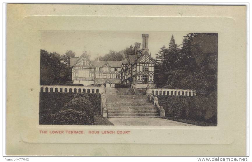 U.K. - ENGLAND - WORCESTERSHIRE - ROUS LENCH COURT - The Lower Terrace - CHRISTMAS GREETING - Sonstige & Ohne Zuordnung