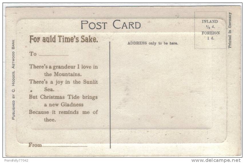 U.K. - ENGLAND - WORCESTERSHIRE - ROUS LENCH COURT - The Lower Terrace - CHRISTMAS GREETING - Other & Unclassified