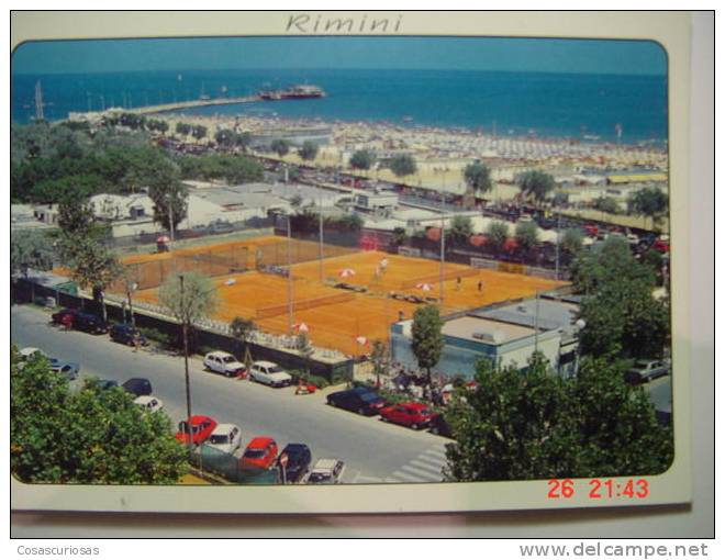 3024 TENNIS TENIS SPORT RIMINI ITALIA  POSTCARD YEARS 1980 OTHERS IN MY STORE - Tennis