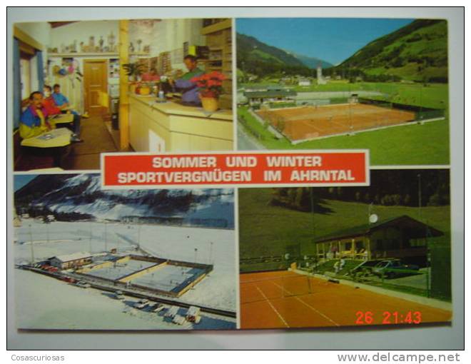 3022 TENNIS TENIS SPORT ST. MARTIN AHRNTAL ITALIA  POSTCARD YEARS 1970 OTHERS IN MY STORE - Tennis