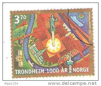 TIMBRE NORVEGE 1997 "Millenaire De Trondheim" Oblitéré - Used Stamps