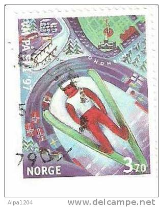 TIMBRE NORVEGE 1997 "Championnats Du Monde De Ski" - Oblitérés