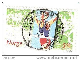 TIMBRE NORVEGE 1989 "Cross Country" Oblitéré - Gebraucht