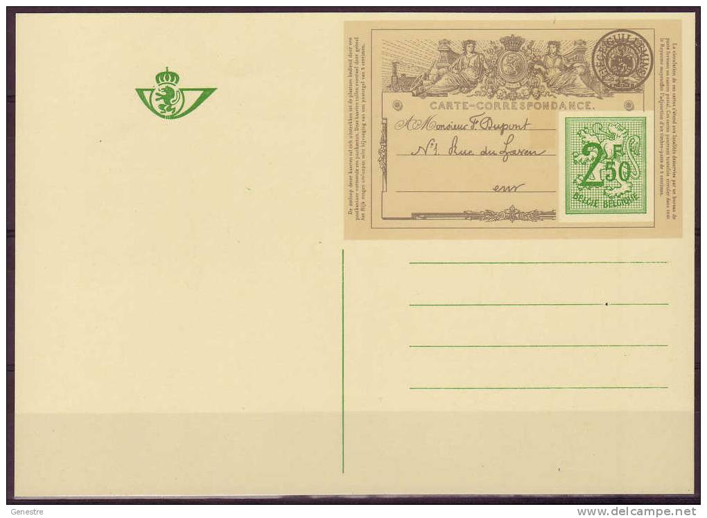 Belgique COB BK 01 ** (MNH) - Geïllustreerde Briefkaarten (1971-2014) [BK]