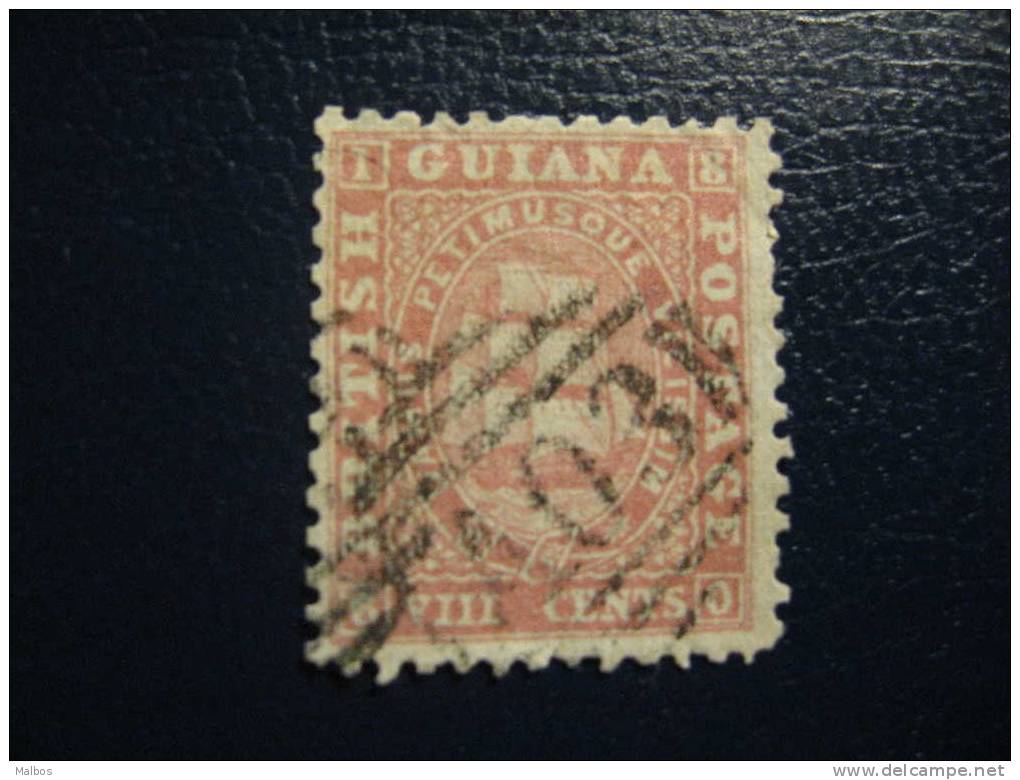 GUYANE ANGLAISE - Colon. Brit. - 1860-75 (o) Y&T N° 17a - Perfo 12 - Guyane Britannique (...-1966)