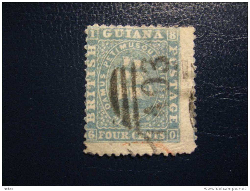 GUYANE ANGLAISE - Colon. Brit. - 1860-75 (o) Y&T N° 24a - Perfo 12 X 12,5 - Guyane Britannique (...-1966)