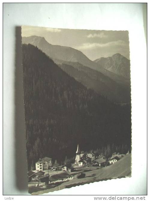 Zwitserland Schweiz Suisse GR Langwies  Panorama Mit Dorf - Langwies