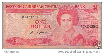 EASTERN CARIBBEAN CENTRAL $1 ND Banknote - Oostelijke Caraïben