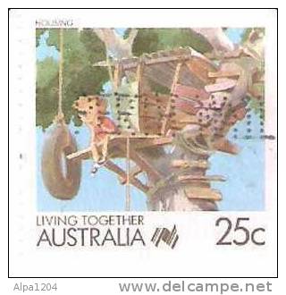 AUSTRALIA "HOUSING LIVING TOGETHER" 25 C - OBLITERE - Collections