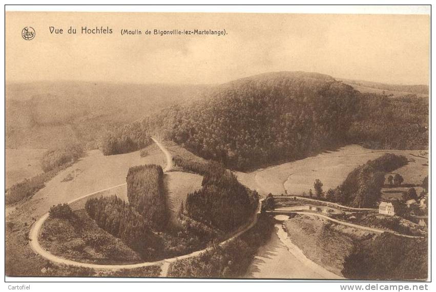 MARTELANGE-VUE DU HOCHFELS-MOULIN DE BIGONVILLE LEZ MARTELANGE-2 SCANS-HOTEL-MAISON ROUGE - Martelange