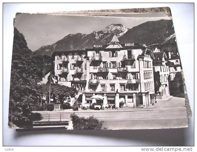 Zwitserland Schweiz Suisse SZ Brunnen Hotel Weisses Kreuz - Autres & Non Classés