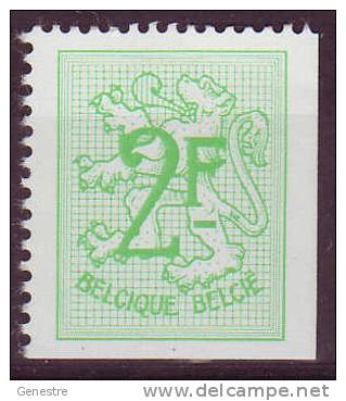 Belgique - 1972 - COB 1657c ** (MNH) - ND à Droite Et En-dessous - 1951-1975 León Heráldico