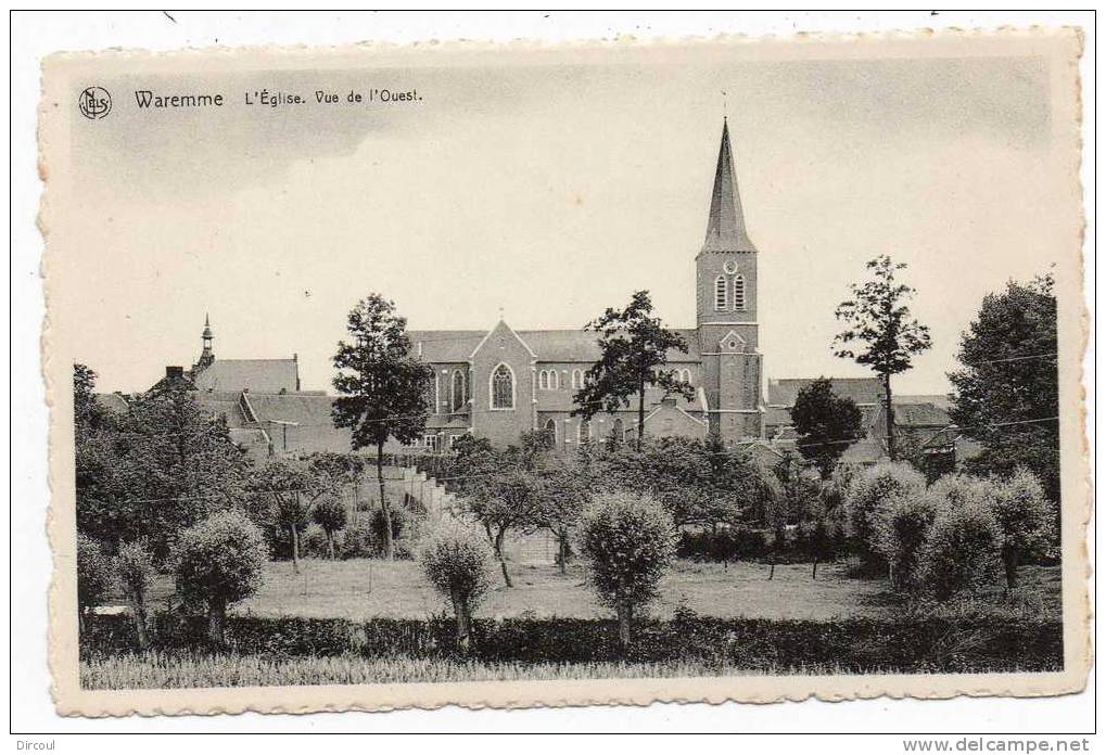 15332  -   Waremme    L'église  Vue  De  L'ouest - Waremme