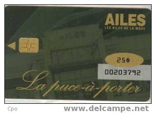 # Carte A Puce Fidelite Ailes De La Mode $25   - Tres Bon Etat - - Cartes De Fidélité Et Cadeau