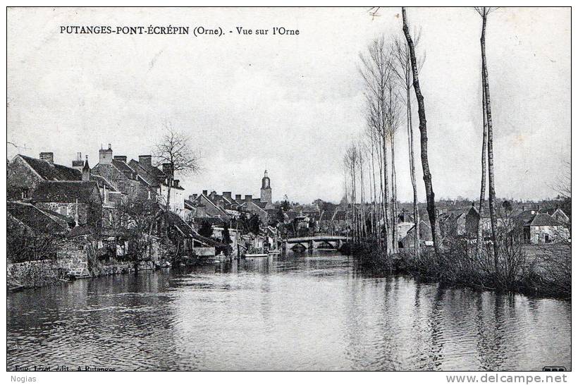 PUTANGES-PONT-ECREPIN - BELLE CARTE D´UNE VUE SUR L´ORNE - - Putanges