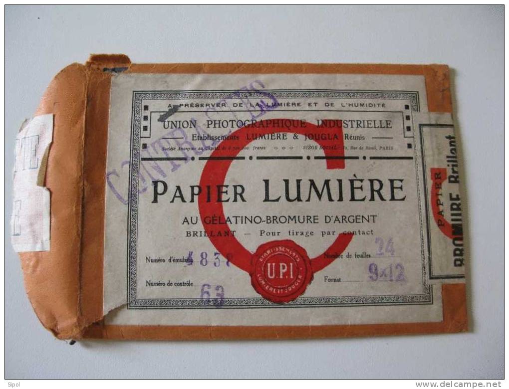 Pochette Papier Lumière C - Contraste N° D émulsion 4838 - Supplies And Equipment