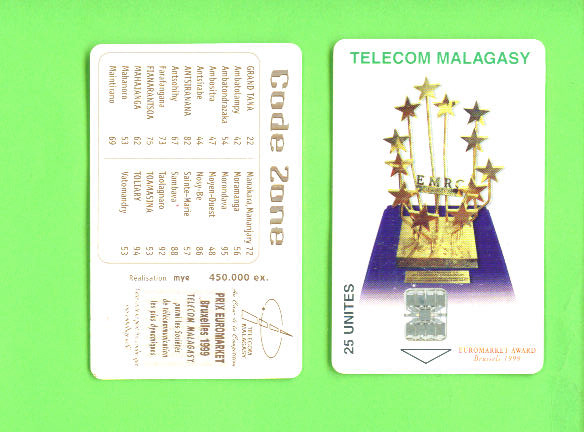 MADAGASCAR - Chip Phonecard As Scan - Madagaskar