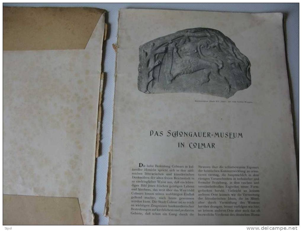 Das Schongauer Museum In Colmar Skulptur Und Kunstgewerbe Mit 50 Darstellungen - Ludolf Beust Verlag Strasburg 1905 - Musées & Expositions