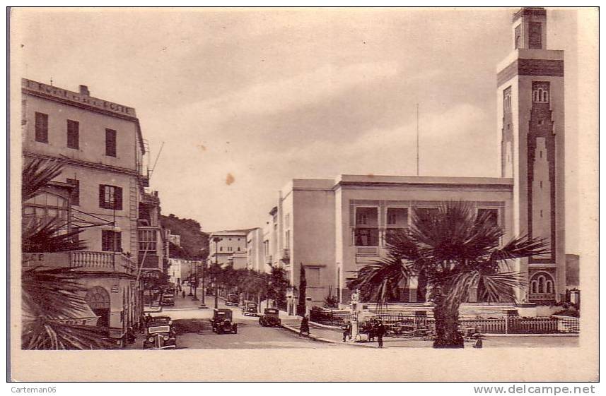 Algérie - Philippeville - Avenue Passerien (voitures, Automobile) - Skikda (Philippeville)