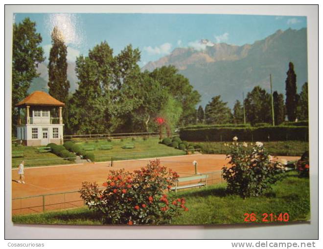 3020 TENNIS TENIS SPORT MERANO ITALIA  ITALY POSTCARD YEARS 1970 OTHERS IN MY STORE - Tennis