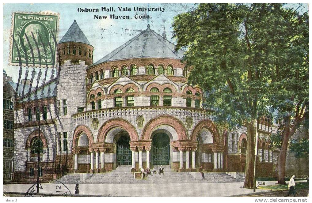 6192    Stati  Uniti     Osborn  Hall  Yale  University   New  Haven  ,Conn.  VG  1912 - New Haven