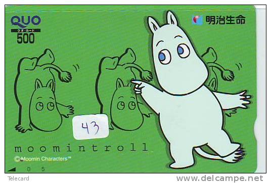 MOOMIN Carte (43) Nijlpaard Hippopotamus Hippopotame  Nilpferd - BD