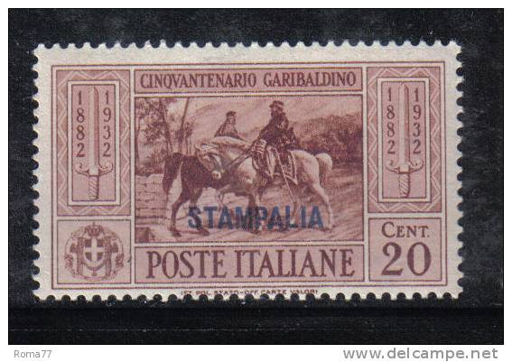 COL162 - STAMPALIA , Garibaldi  N. 18   *** - Egée (Stampalia)