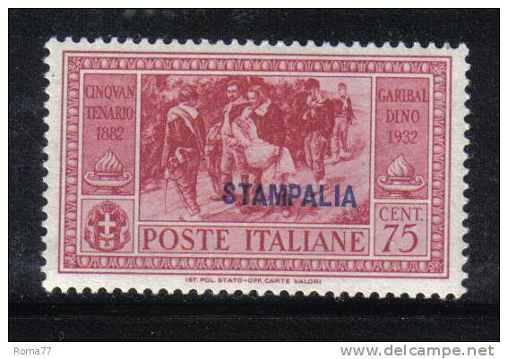 COL163c - STAMPALIA , Garibaldi  N. 22   *** - Aegean (Stampalia)