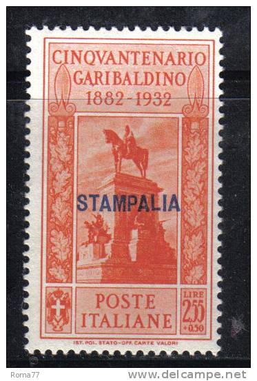 COL163e - STAMPALIA , Garibaldi  N. 25   *** - Ägäis (Stampalia)