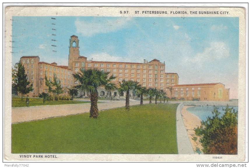 U.S.A. - FLORIDA - ST. PETERSBURG - VINOY PARK HOTEL - 1929 - St Petersburg