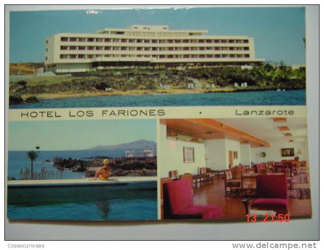 3601 LANZAROTE HOTEL LOS FARIONES CANARIAS CANARY ISLANDS   POSTAL AÑOS 1960 MIRA OTRAS SIMILARES EN MI TIENDA - Fuerteventura