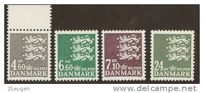 DENMARK 1988  MICHEL NO 910-913  MNH - Unused Stamps