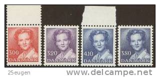 DENMARK 1988  MICHEL NO 906-909  MNH - Unused Stamps