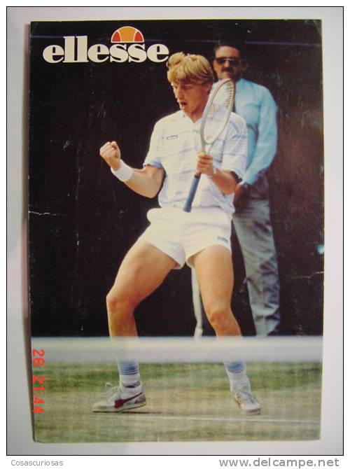 3030 BORIS BECKER ELLESSE PUBLICITY TENNIS TENIS SPORT   POSTCARD YEARS 1980 OTHERS IN MY STORE - Tennis