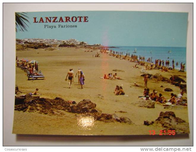 3656 PLAYA DE FARIONES LANZAROTE  CANARIAS CANARY ISLANDS POSTAL AÑOS 1980 MIRA OTRAS SIMILARES EN MI TIENDA - Lanzarote