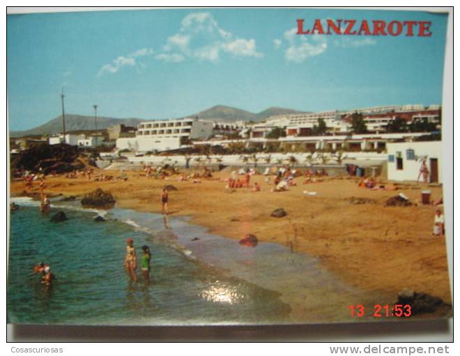 3631 PLAYA LOS FARIONES  LANZAROTE CANARIAS CANARY ISLANDS POSTAL AÑOS 1970 MIRA OTRAS SIMILARES EN MI TIENDA - Lanzarote