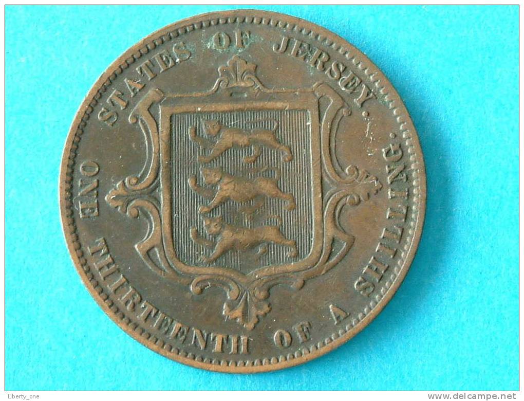 1870 - 1/13 Th SHILLING / KM 5 ( For Grade, Please See Photo ) ! - Jersey