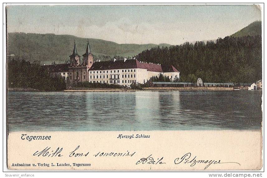 CPA Tegernsee Herzogl Schloss Bavière Allemagne - Tegernsee