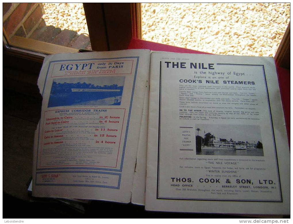 REVUE EGYPT AND THE SUDAN- 1937 ?? -EN ETAT MOYEN -6 PHOTOS DE LA REVUE - Viaggi/Esplorazioni