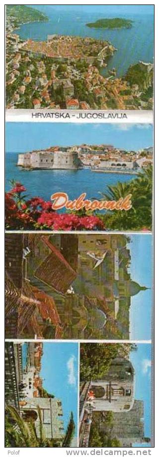 Hrvatska Yougoslavie - Dubrovnik - Carnet Depliant 16 Vues (4 Reproduites) (12567) - Jugoslavia