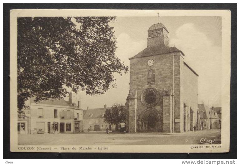 23 Gouzon Eglise Sépia D23D K23100K C23093C RH031061 - Autres & Non Classés