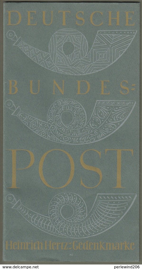 Bund: Minister Card -  Ministerkarte Typ I, Mi-Nr.252: " Heinrich Hertz ", Postfrisch, Rarität ! - Briefe U. Dokumente