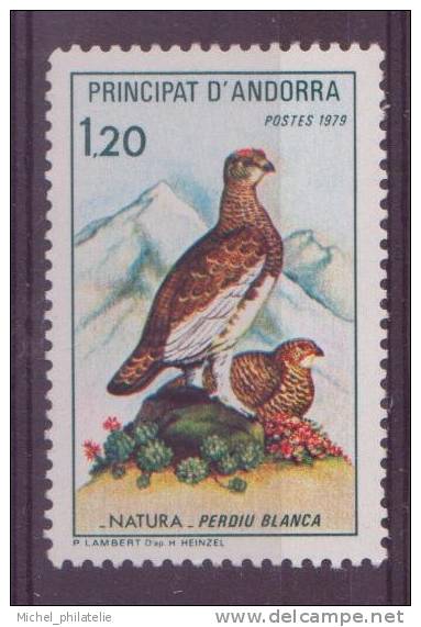 ANDORRE N° 274/75** NEUF SANS CHARNIERE  ISARD- PERDRIX BLANCHE - Nuevos