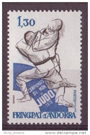 ANDORRE N° 281** NEUF SANS CHARNIERE JUDOKAS AUX PRISES - Unused Stamps