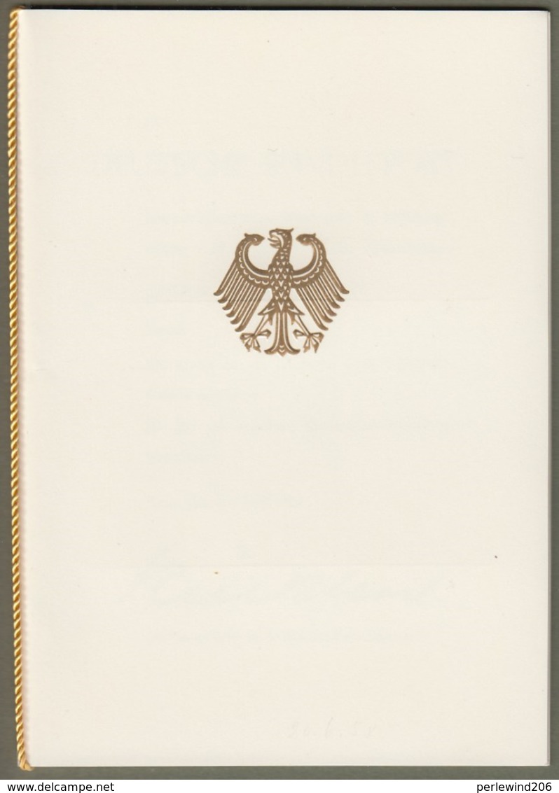 Bund: Minister Card - Ministerkarte Typ II, Mi-Nr. 291**: " 10 Jahre Deutsche Mark 1958 " ! Rarität ! - Cartas & Documentos