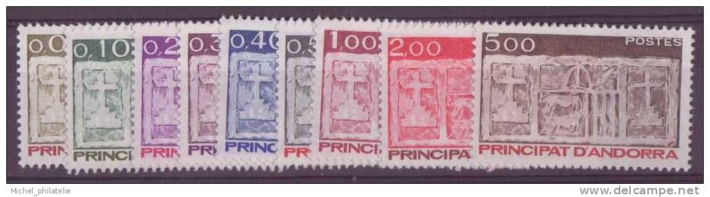 ANDORRE N° 316/24** NEUF SANS CHARNIERE    ECU PRIMITIF DES VALLEES - Nuevos